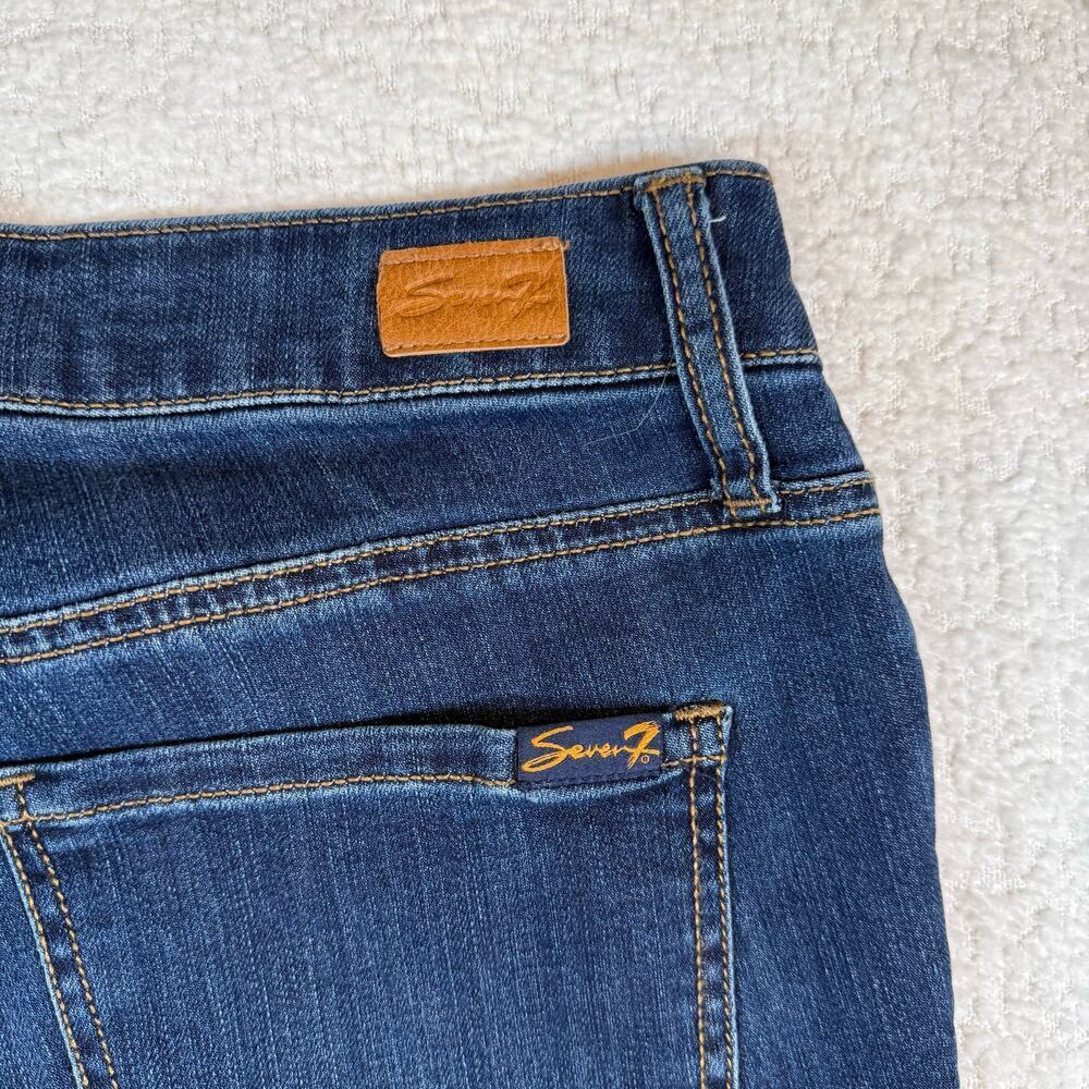 Seven7 high rise slim straight womens jeans size 6 dark wash - Picture 11 of 12